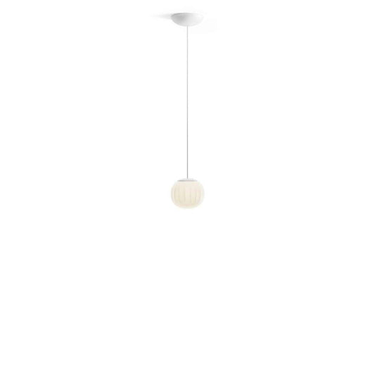 Lita Pendant, 14 cm, White Glass with White Cap, G9, IP20