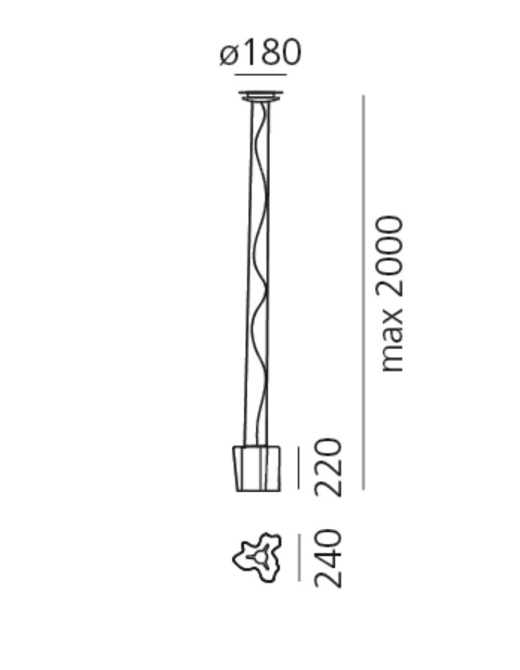 Logico Pendant, Single, E27, IP20