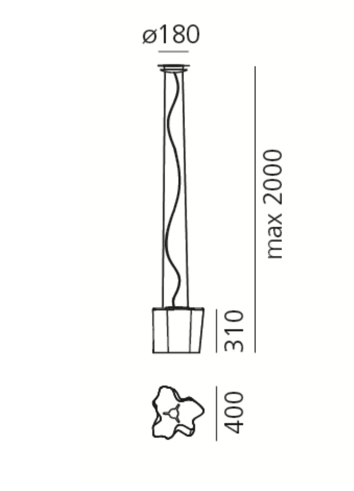 Logico Pendant, Single, E27, IP20