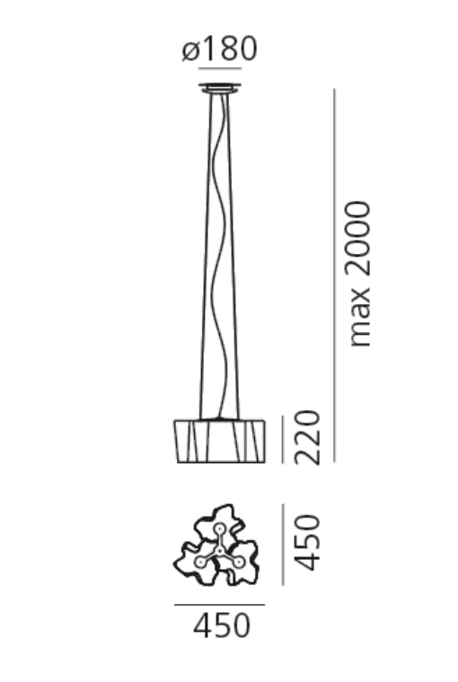 Logico Pendant, Triple, E27, IP20