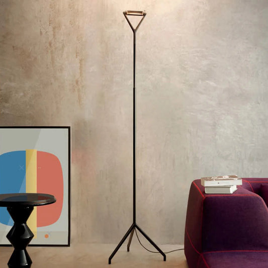 Lola Floor Lamp, Telescopic and Adjustable, Black, R7s, Foot Dimmer, IP20