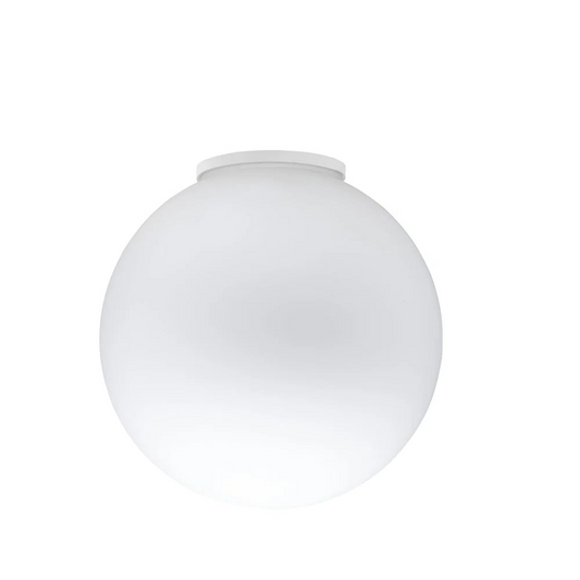 Lumi Sfera Ceiling, 40 cm, White Glass, E27, IP40