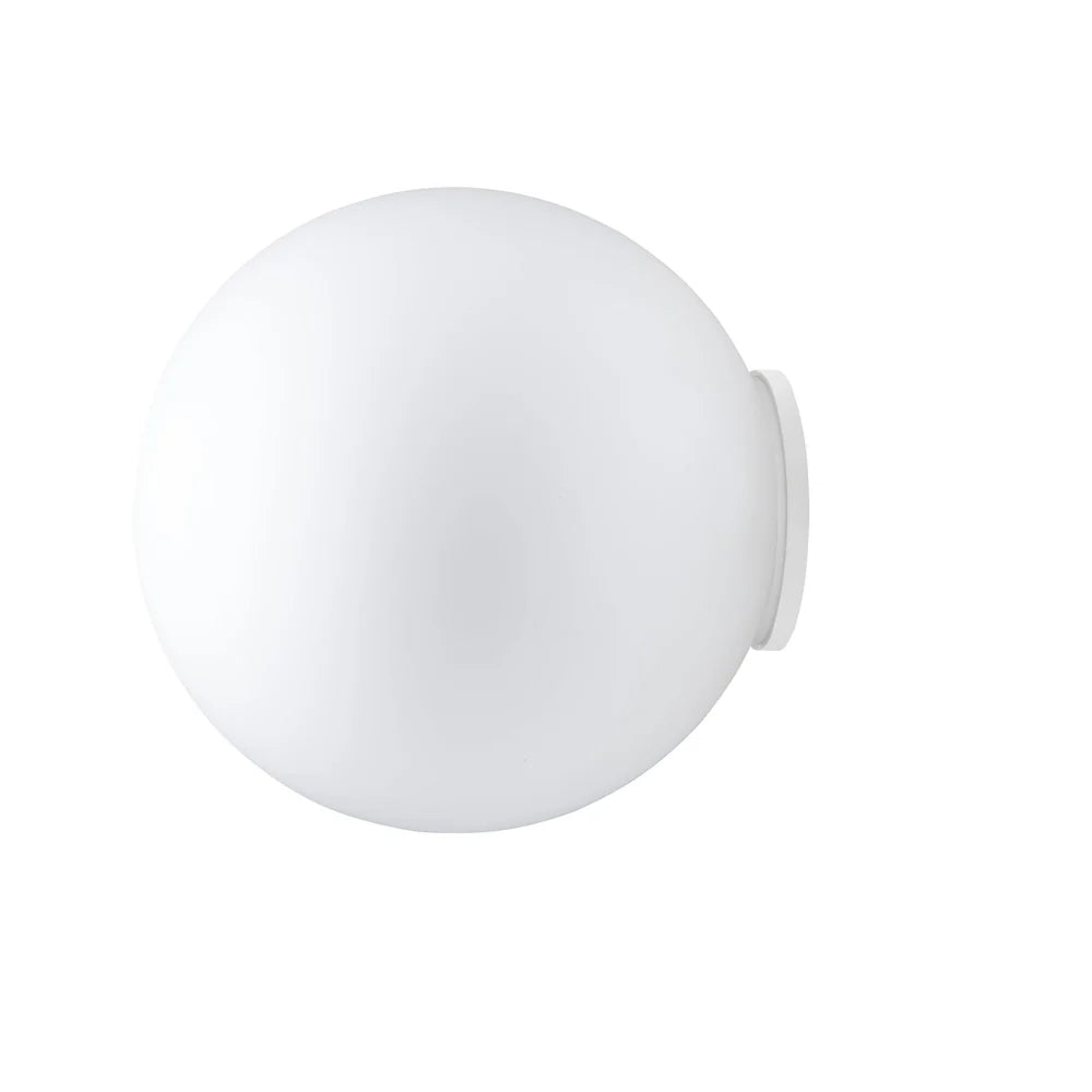 Lumi Sfera Wall, 40 cm, White Glass, E27, IP40