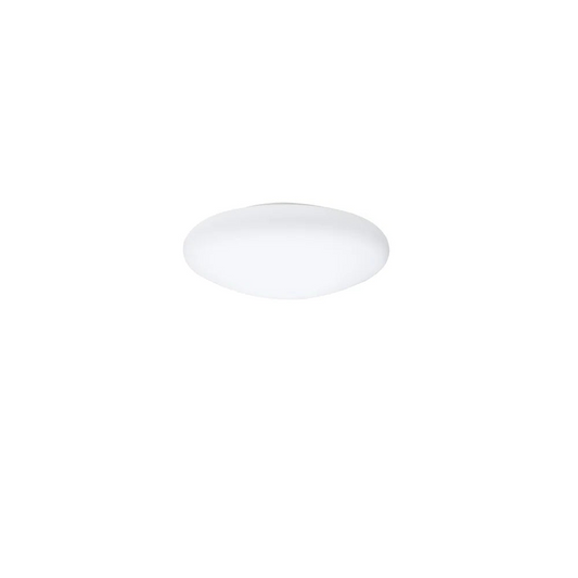 Lumi Crescent Ceiling, 30 cm, White Glass, E27, IP20