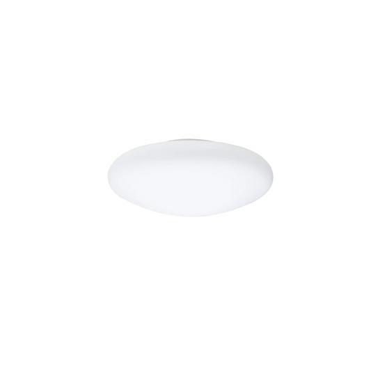 Lumi Crescent Ceiling, 38 cm, White Glass, E27, IP40