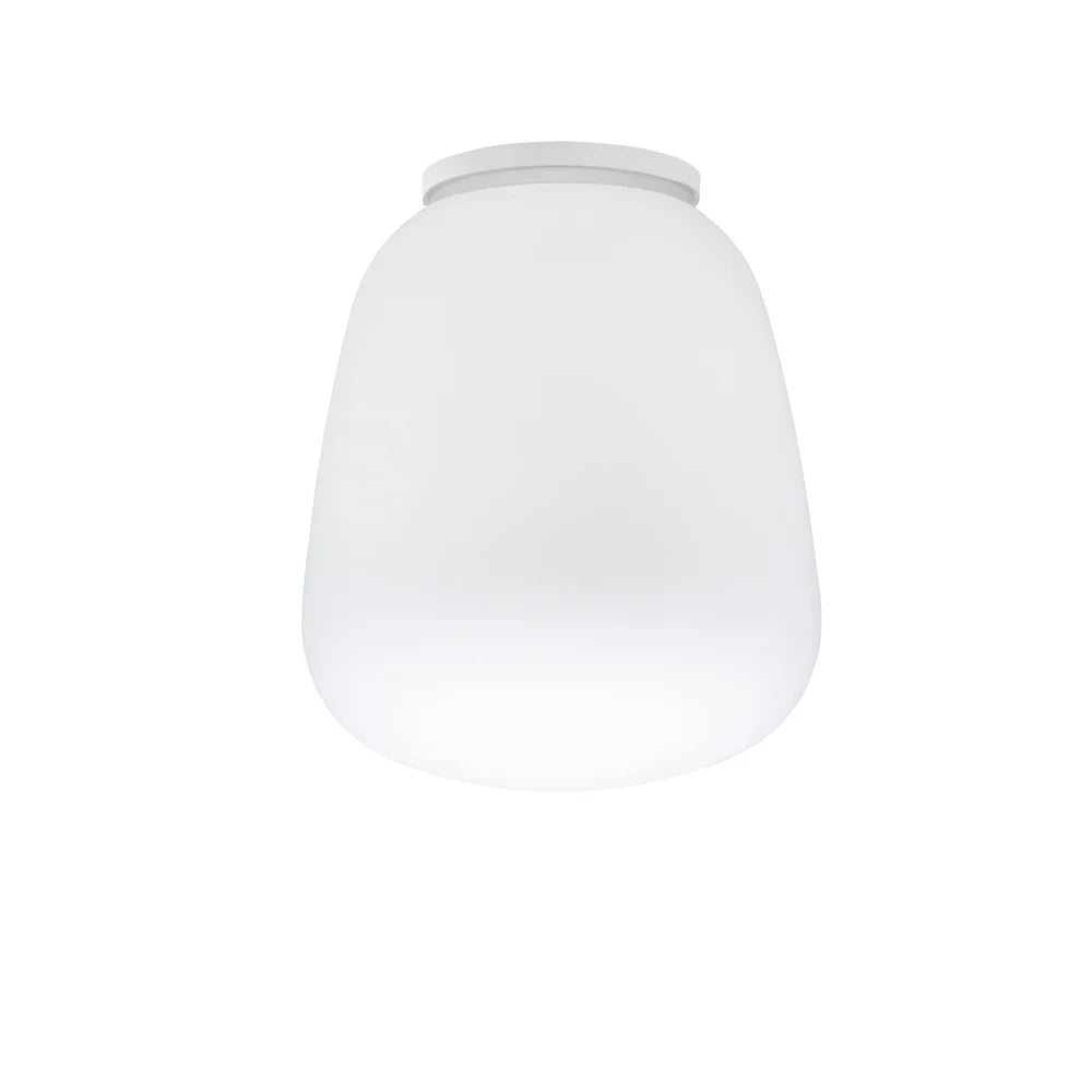 Lumi Baka Ceiling, 40 cm H, White Glass, E27, IP40