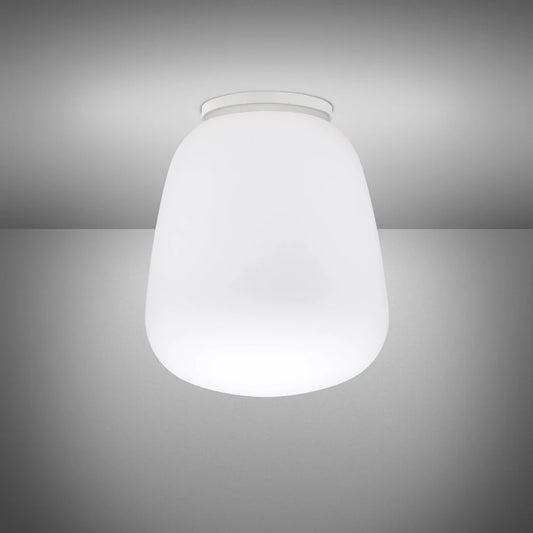 Lumi Baka Ceiling, 40 cm H, White Glass, E27, IP40