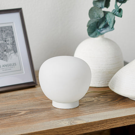 Lumi Mochi Wall, 30 cm, White Glass, E27, IP40