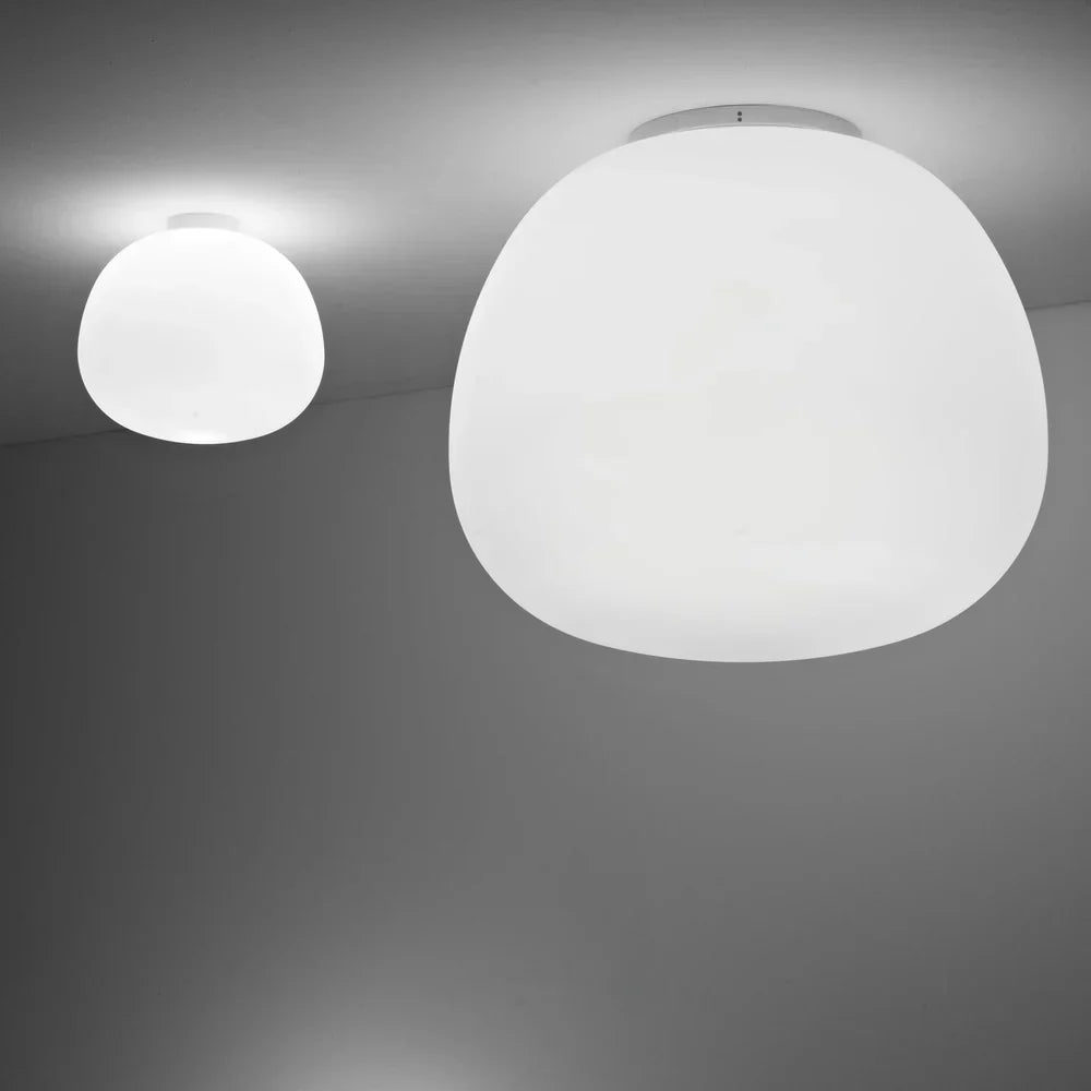 Lumi Mochi Ceiling, 20 cm, White Glass, G9, IP44