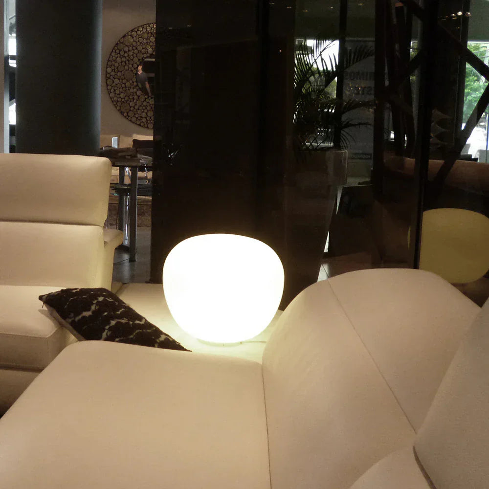 Lumi Mochi Table, 20 cm, White Glass, G9, IP40