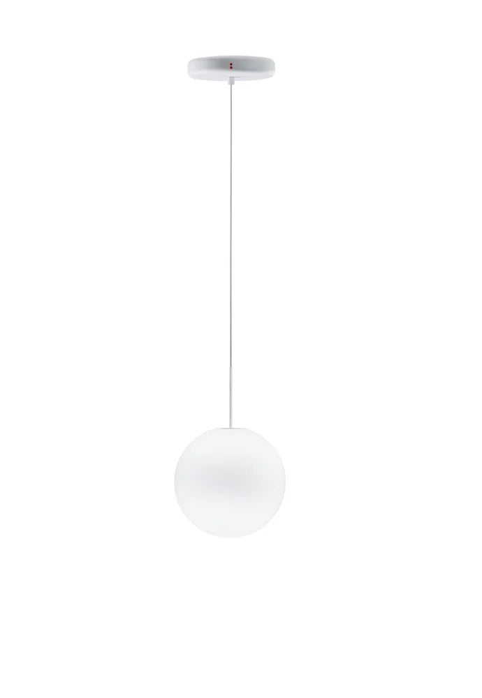 Lumi Sfera Pendant, 14 cm, White Glass, G9, IP40