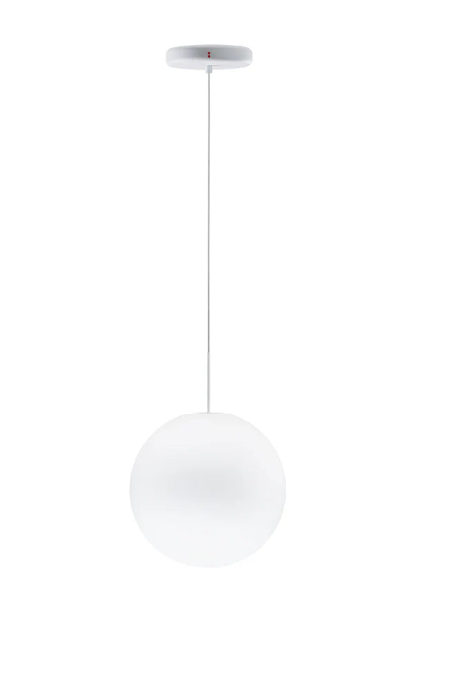 Lumi Sfera Pendant, 20 cm, White Glass, G9, IP40