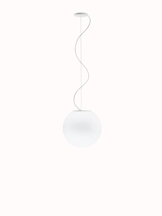 Lumi Sfera Pendant, 35 cm, White Glass, E27, IP40