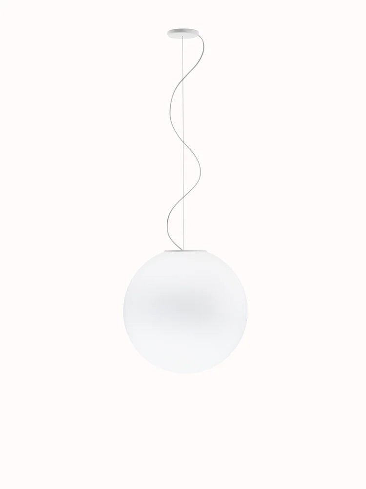 Lumi Sfera Pendant, 50 cm, White Glass, E27, IP40