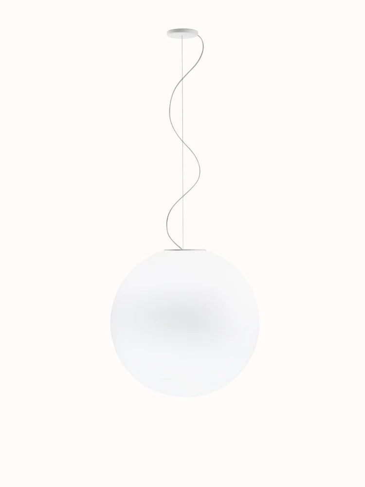 Lumi Sfera Pendant, 60 cm, White Glass, E27, IP40