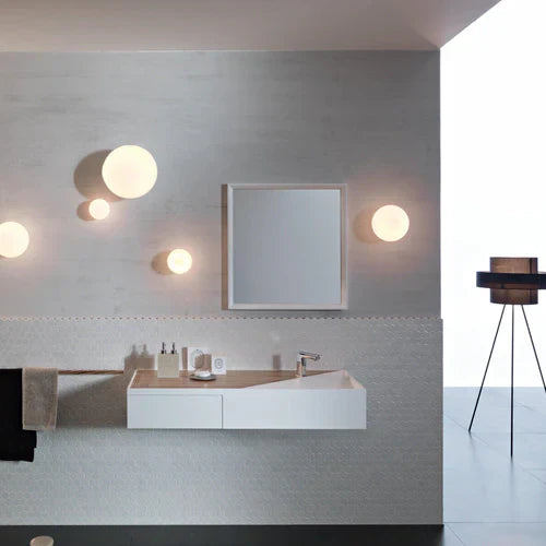 Lumi Sfera Table, 20 cm, White Glass, G9, IP40