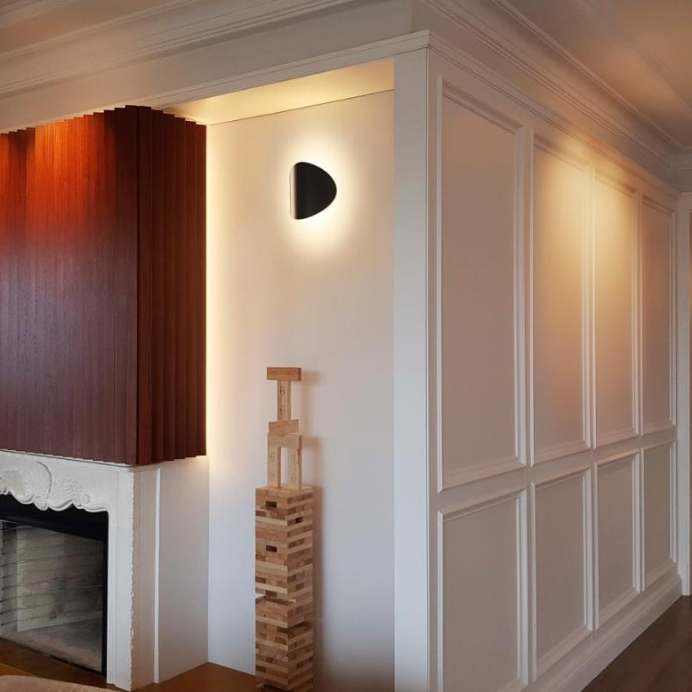 Lune Wall Light, Satin Gold, LED, Triac Dim, IP65 Indoor