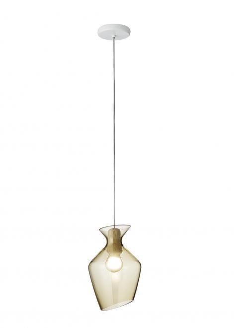 Malvasia Pendant, Transparent Colour Glass, E27, IP20