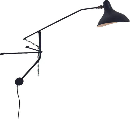 DCW Editions Mantis plug-in wall light mini BS2 with white background