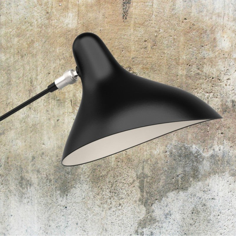 DCW Editions Mantis lampshade with distressed wall behind