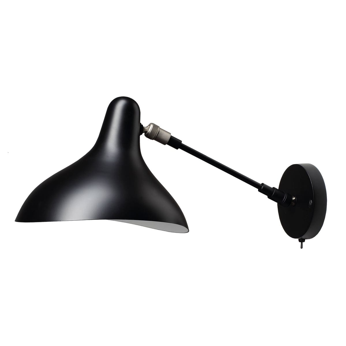 DCW Editions Mantis wall light standard BS5 with thumbswitch on a white background