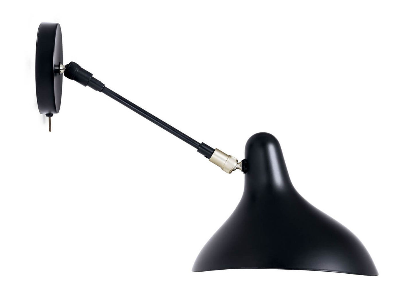 DCW Editions Mantis wall light standard BS5 with thumbswitch on a white background