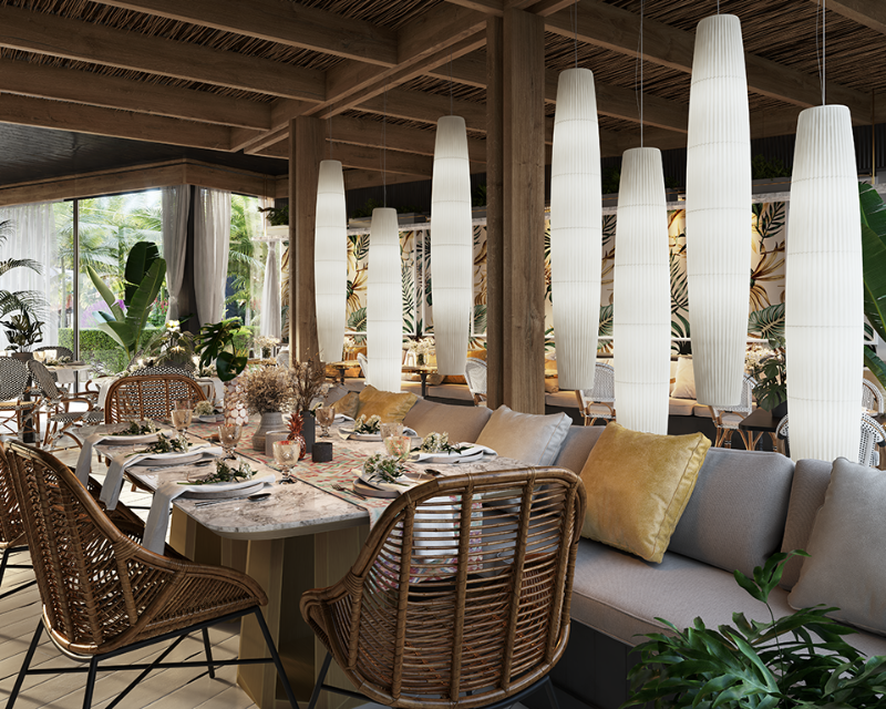 Maxi Pendant, White Poly, LED, On/Off, IP66