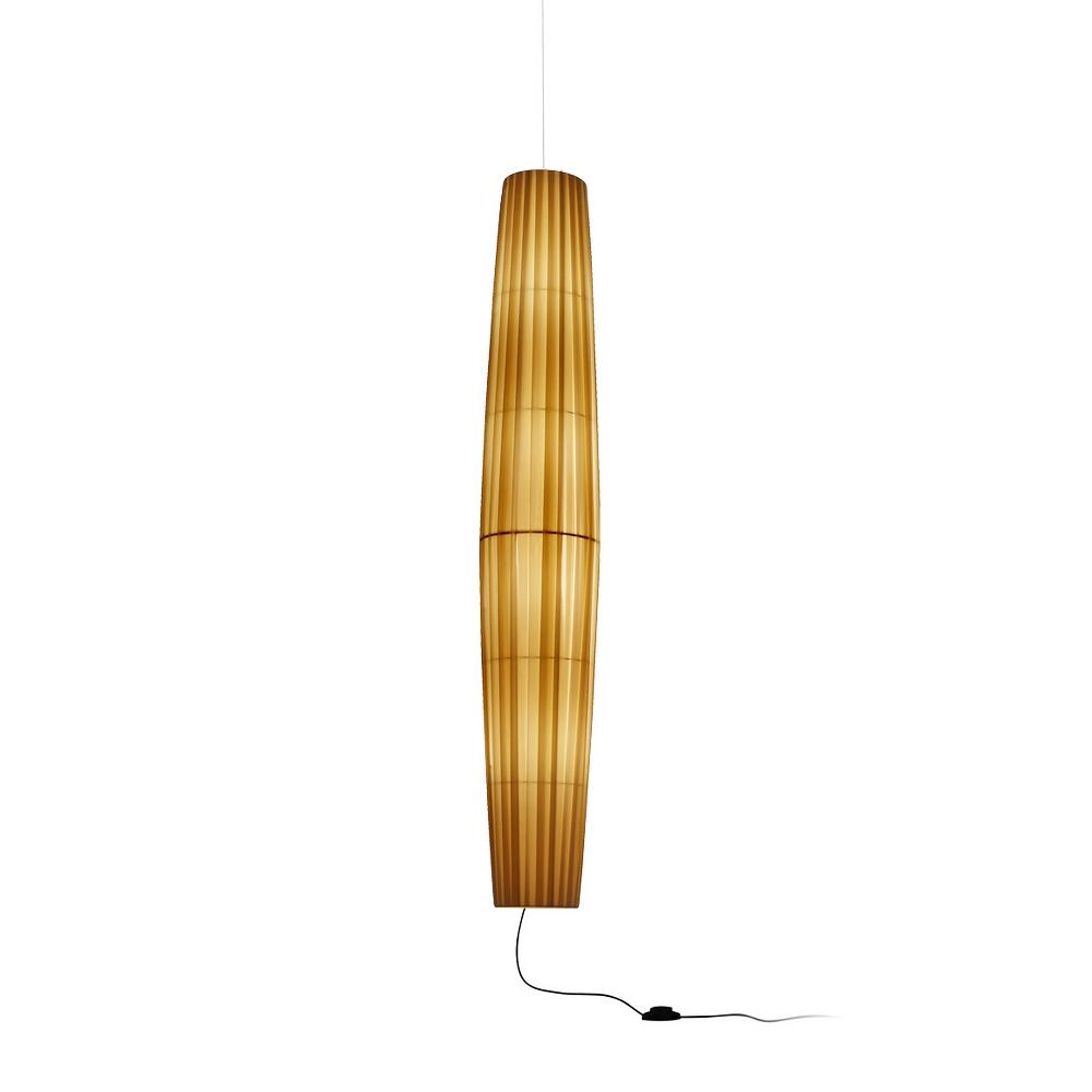 Maxi Pendant, 158 cm, Cream Ribbons, E27, Floor Switch, Plugs In, IP20
