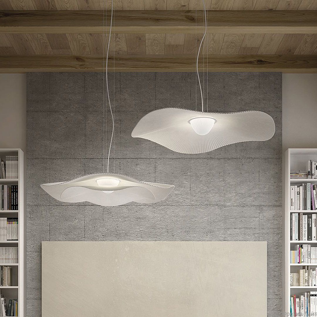 Mediterrania Pendant, 105 cm, Cream Ribbons, LED, 17.1W, Triac Dim, IP20