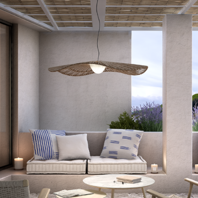 Mediterrania Ceiling, 105 cm, Brown, LED, 17.1W, Triac Dim, IP66