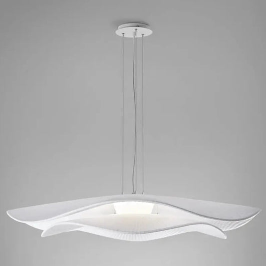 Mediterrania Pendant, 105 cm 2 Tiers, White Ribbons, LED, 17.1W, Triac Dim, IP20