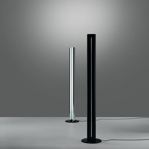 Megaron Floor Lamp, Polished Anodised Aluminium, LED, Touch Dim, IP20