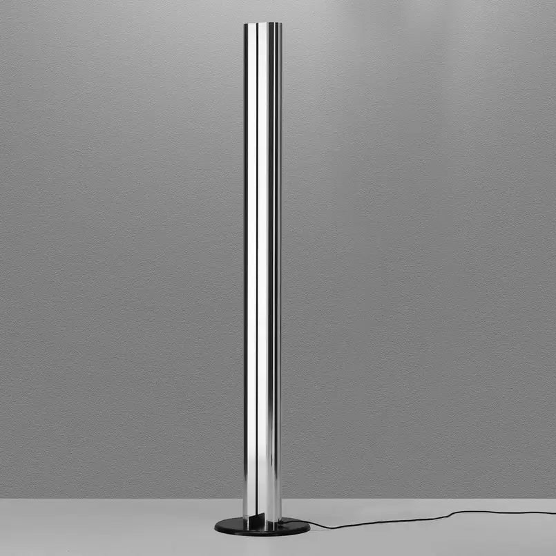 Megaron Floor Lamp, Polished Anodised Aluminium, LED, Touch Dim, IP20