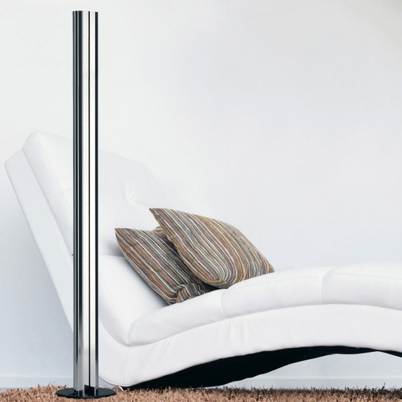 Megaron Floor Lamp, Polished Anodised Aluminium, LED, Touch Dim, IP20