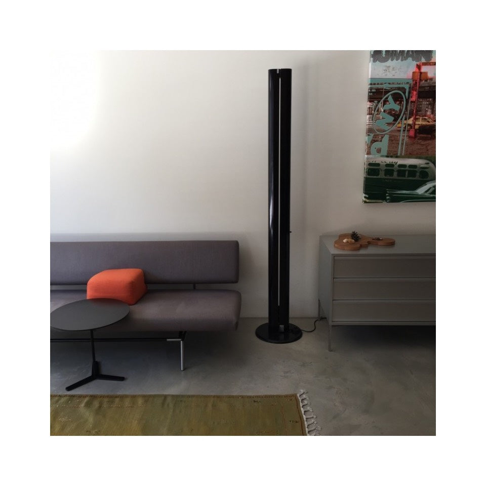 Megaron Floor Lamp, Polished Anodised Aluminium, LED, Touch Dim, IP20