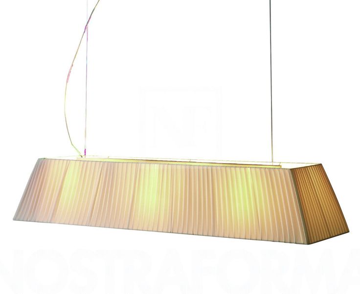 Mei Linear Pendant, 100 cm, Cream Ribbons, E27, IP20