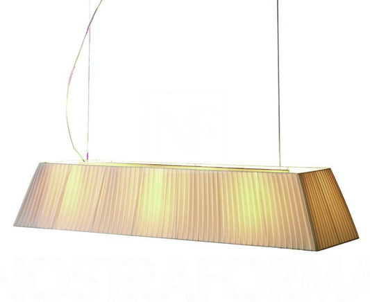 Mei Linear Pendant, 100 cm, Cream Ribbons, E27, IP20