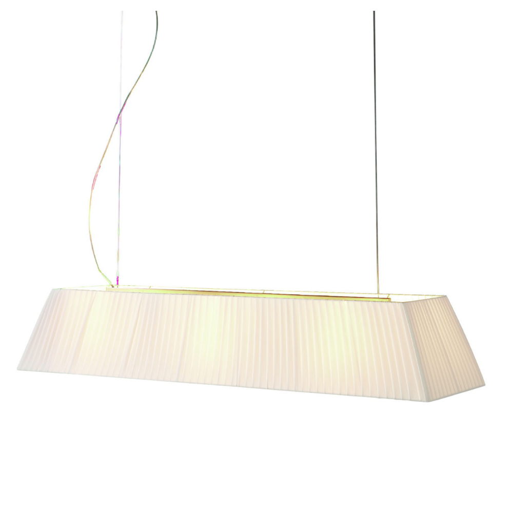 Mei Linear Pendant, 120 cm, White Ribbons, E27, IP20