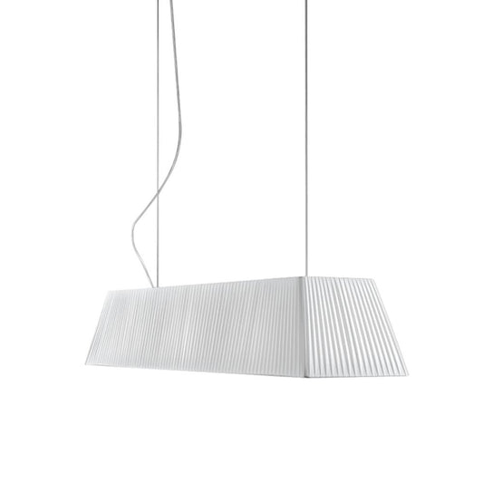 Mei Linear Pendant, 180 cm, White Ribbons, E27, IP20