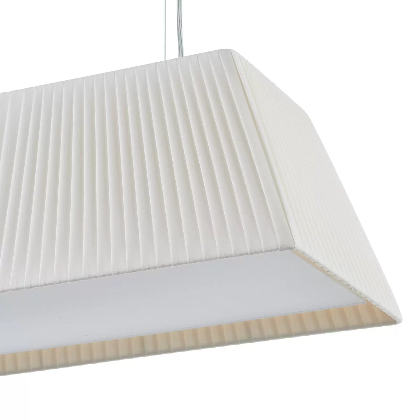 Mei Linear Pendant, 120 cm, White Ribbons, E27, IP20