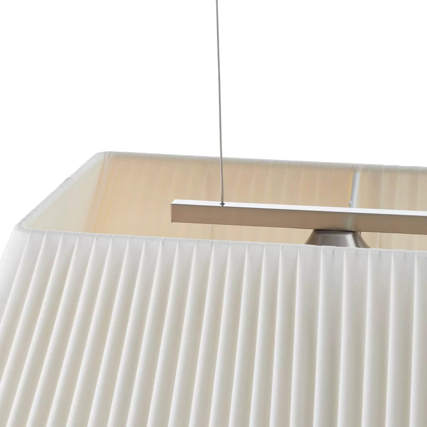 Mei Linear Pendant, 120 cm, White Ribbons, E27, IP20