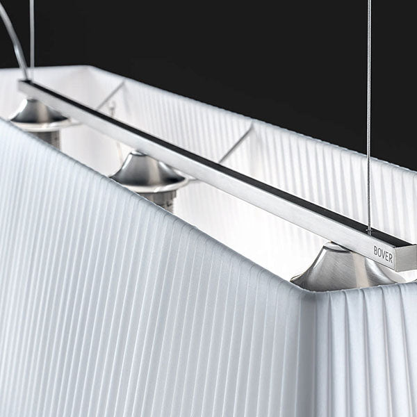 Mei Linear Pendant, 100 cm, Cream Ribbons, E27, IP20