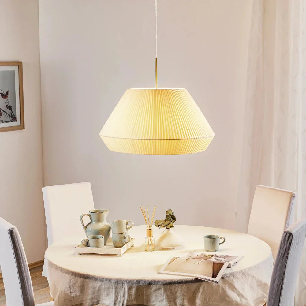 Mei Pendant, 38 cm, Cream Ribbons, E27, IP20