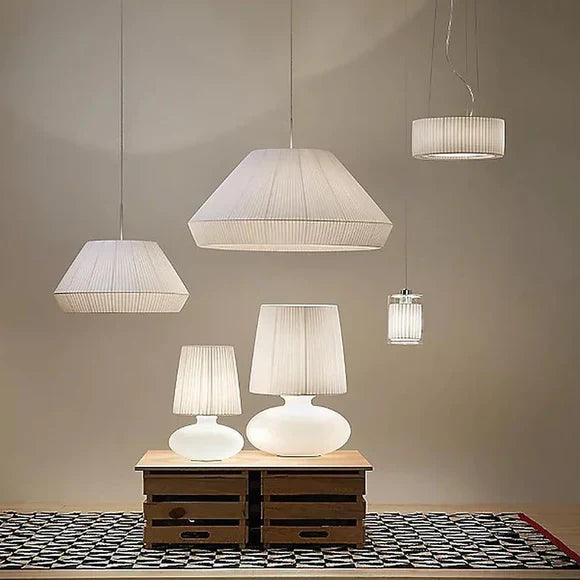Mei Pendant, 90 cm, Cream Ribbons, E27, IP20