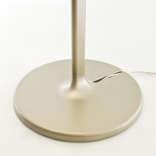 Melampo Reading Table Lamp, Bronze with Ecru Silk Shade, IP20