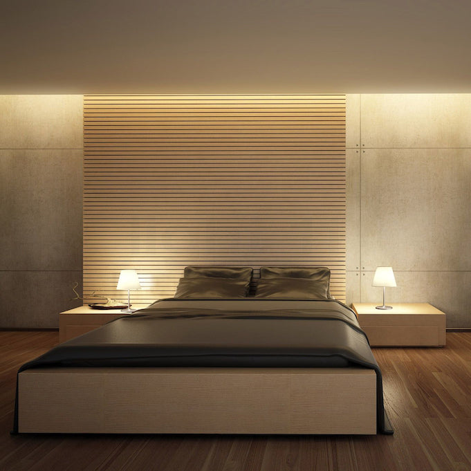 Melampo Reading Table Lamp, Aluminium with Grey Silk Shade, IP20