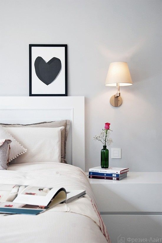 Melampo Reading Wall Light, Aluminium with Grey Silk Shade, E14 IP20
