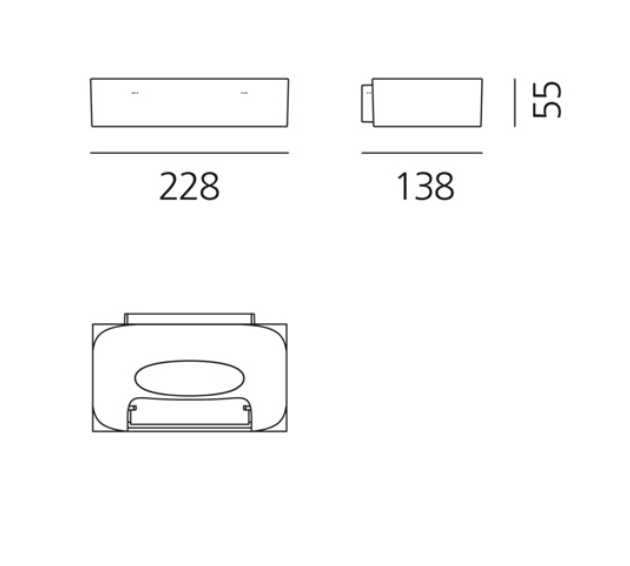 Melete Wall, R7s, Triac Dim, IP20