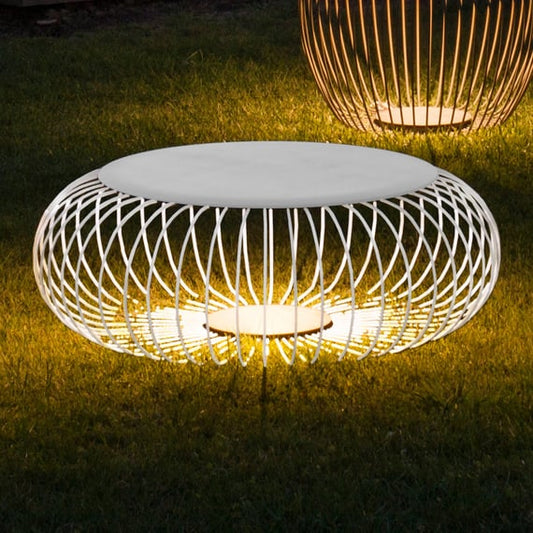 Meridiano Floor, Short, Off-White, LED, 9W, On/Off, Plugs In, IP65