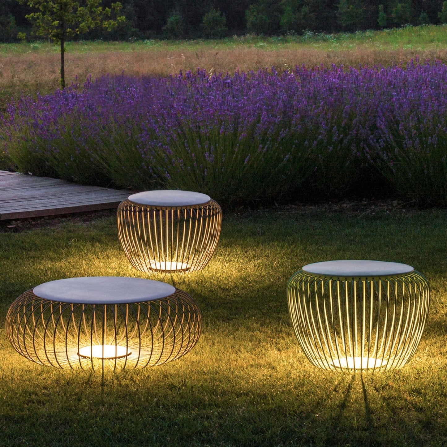 Meridiano Floor, Short, Khaki, LED, 9W, On/Off, Plugs In, IP65
